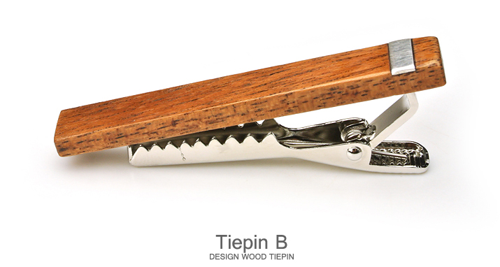 DESIGN Tiepin B 木製ネクタイピンBトップ