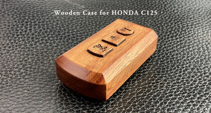 別注 Honda C125対応木製スマートキーケース Life