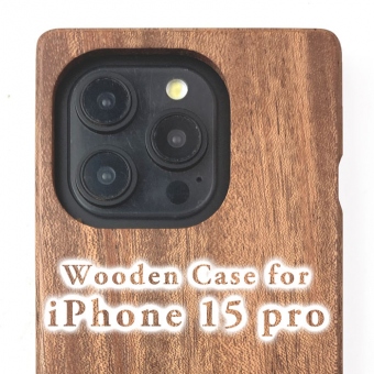 iPhone 15 Pro 専用 特注木製ケース